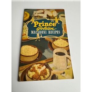 Vintage 1951 Prince Golden Macaroni Recipes Booklet Pasta Advertising Cookbook